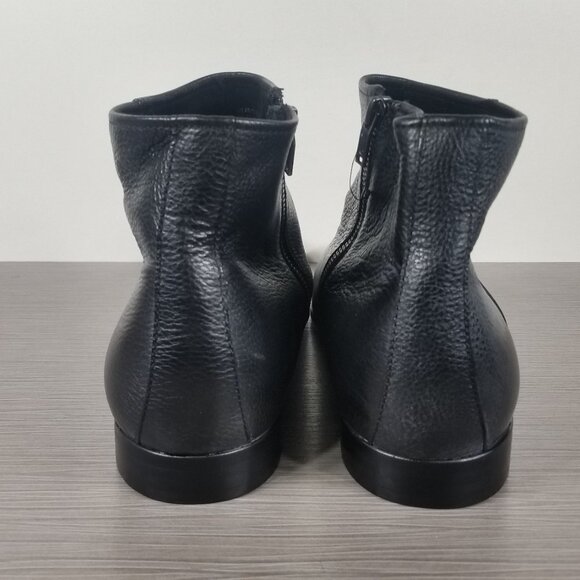 Kenneth Cole New York Mix Leather Zip Ankle Boots, Black, Mens Size 12 US / 46 - Picture 5 of 12